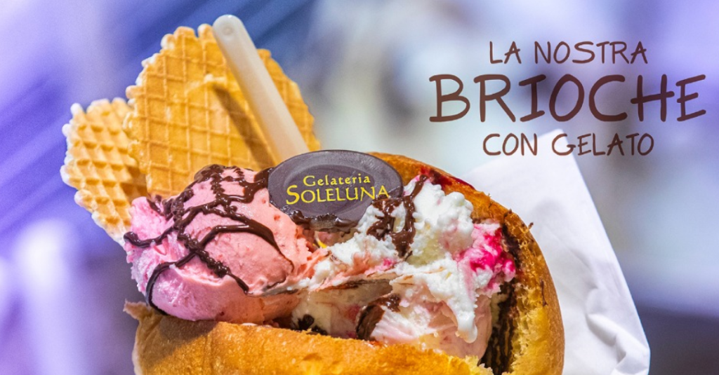 brioches gelato con nutella